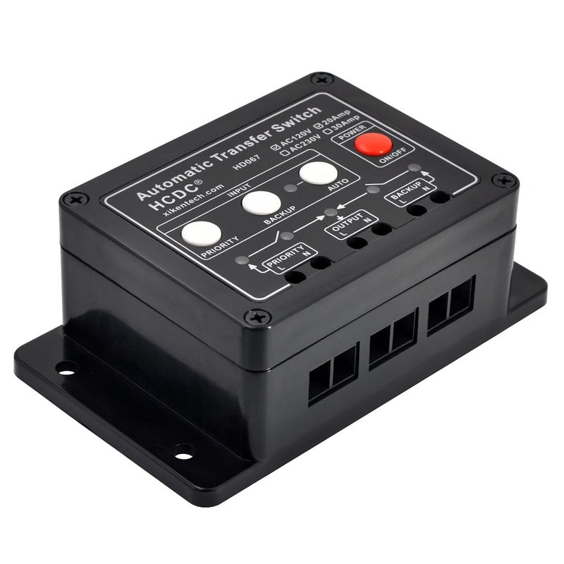 HCDC Automatic Transfer Switch, AC120V 20Amp, ATS Auto Transfer Switch, HD067/120V20A - Image 2